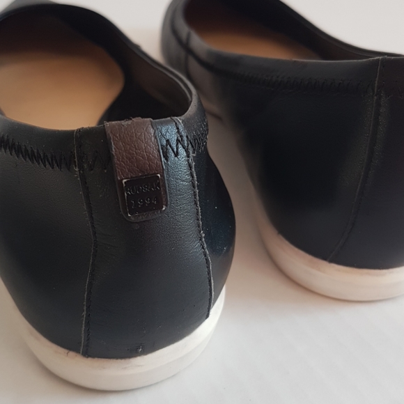 RUDSAK Reynel Black Leather Ballerina Flats - Picture 10 of 10